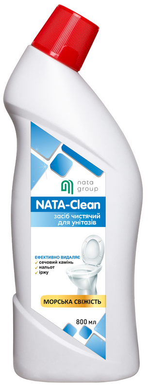 Środek do WC NATA-Clean o zapachu Sea Fresh, butelka 800 ml z dyszą